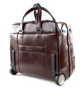 PIQUADRO Blue Square Wheeled Computer Briefcase Mogano PIQUADRO Blue Square Wheeled Computer Briefcase Mogano