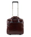 PIQUADRO Blue Square Wheeled Computer Briefcase Mogano