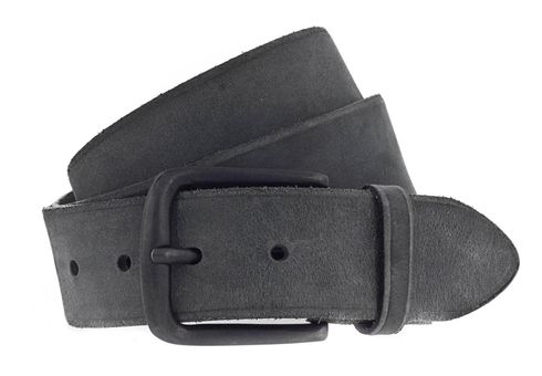 Vanzetti Denim Love 40mm Full Leather Belt W105 Black