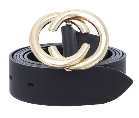 Vanzetti Chain Reaction 30mm Leather Belt W95 Black