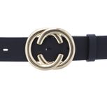 Vanzetti Chain Reaction 30mm Leather Belt W95 Black Vanzetti Chain Reaction 30mm Leather Belt W95 Black