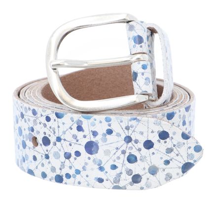 Vanzetti Genuine Beauty 35mm Belt W110 White / Blue