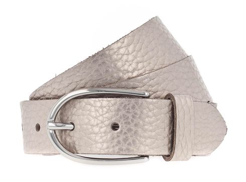 Vanzetti Glitter Radiance 30mm Metallic Belt W100 Platinumgold Metallic