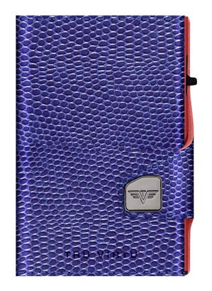TRU VIRTU Click & Slide Wallet Iguana Glossy Violet / Red
