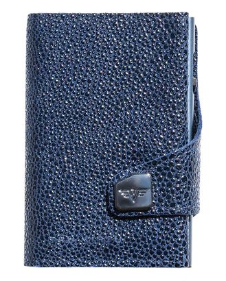 TRU VIRTU Click & Slide Wallet Sting Ray Blue / Titan