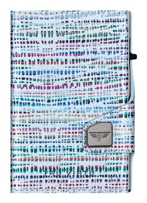 TRU VIRTU Click & Slide Wallet Bamboo Blue / Silver