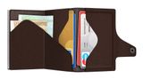 TRU VIRTU Click & Slide Wallet Nappa Brown / Silver