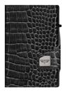 TRU VIRTU Click & Slide Wallet Croco Black / Black