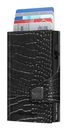 TRU VIRTU Click & Slide Wallet Croco Black / Black