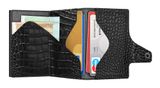 TRU VIRTU Click & Slide Wallet Croco Black / Black