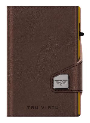 TRU VIRTU Click & Slide Wallet Florence Chocolate / Gold