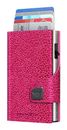 TRU VIRTU Click & Slide Wallet Sting Ray Fuchsia / Silver