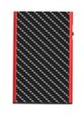 TRU VIRTU Click & Slide Card Etui Carbon Fibre Black / Red TRU VIRTU Click & Slide Card Etui Carbon Fibre Black / Red