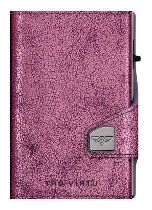 TRU VIRTU Click & Slide Wallet Glitter Blackberry / Silver