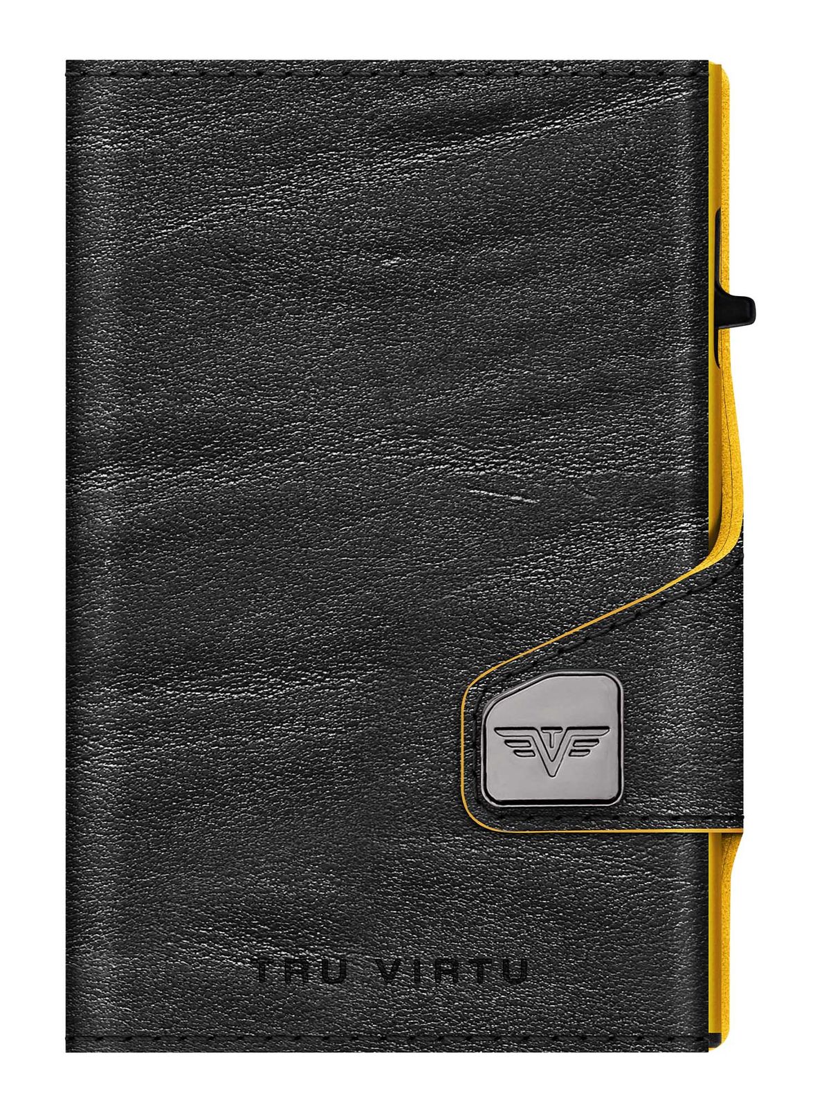 TRU VIRTU Click & Slide Wallet Caramba Black - Yellow / Gold