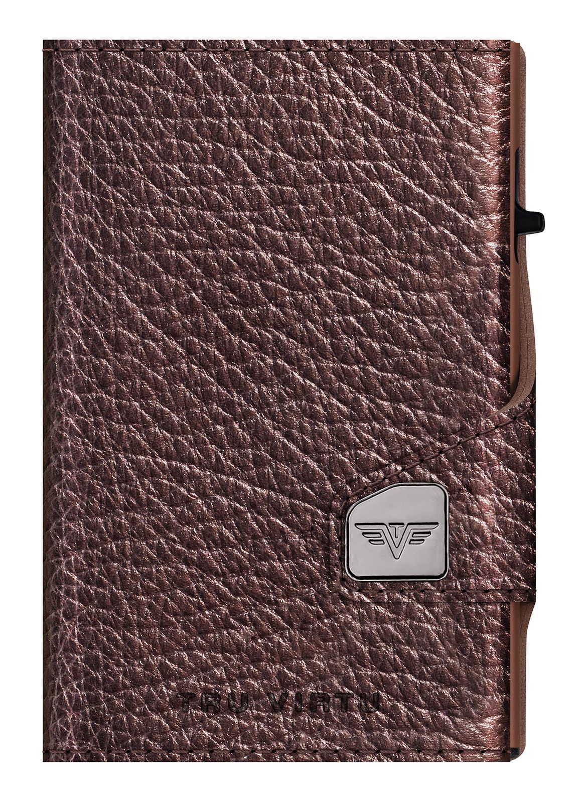 TRU VIRTU Click & Slide Wallet Brown Metallic / Brown