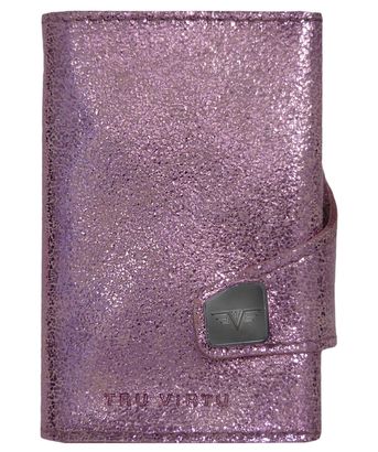 TRU VIRTU Click & Slide Wallet Glitter Rosé / Silver