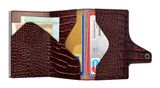 TRU VIRTU Click & Slide Wallet Croco Brown / Silver TRU VIRTU Click & Slide Wallet Croco Brown / Silver