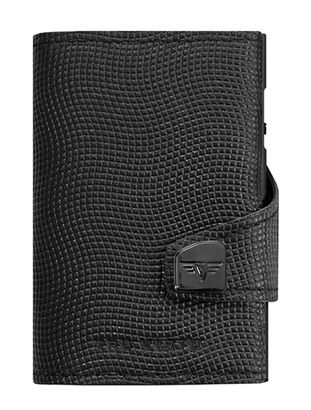TRU VIRTU Click & Slide Wallet Lizard Black / Black TRU VIRTU Click & Slide Wallet Lizard Black / Black