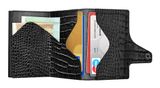 TRU VIRTU Click & Slide Doublewallet Croco Black / Black TRU VIRTU Click & Slide Doublewallet Croco Black / Black