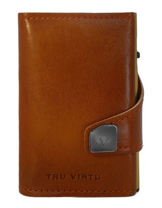 TRU VIRTU Click & Slide Wallet Florence Cognac / Gold