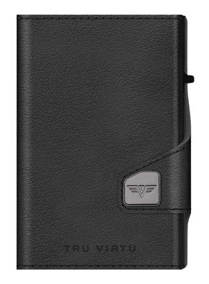 TRU VIRTU Click & Slide Wallet Nappa Black / Black