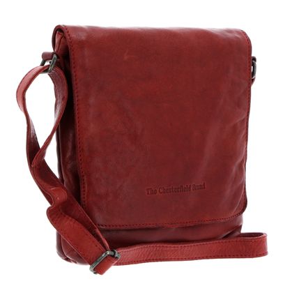 The Chesterfield Brand Calais Flapover Bag Red