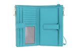 PATRIZIA PEPE City Wallet with Cell Phone Case Lagoon