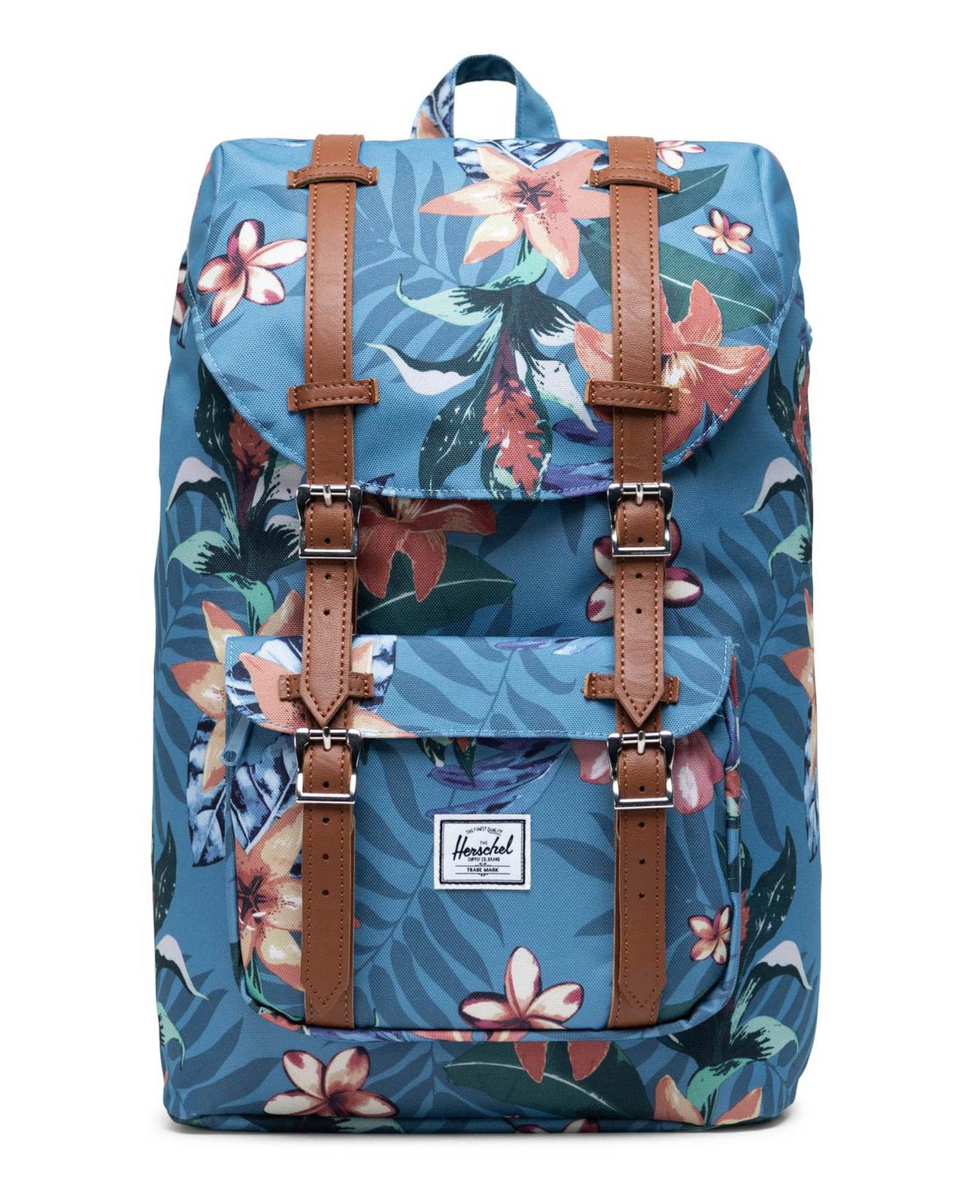 herschel blue floral backpack