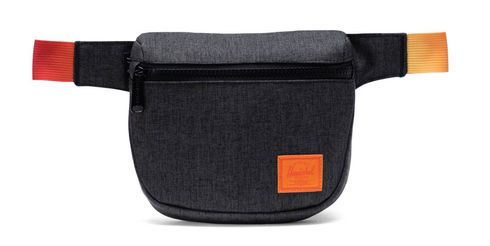 Herschel Fifteen Hip Pack Black Crosshatch Sunset