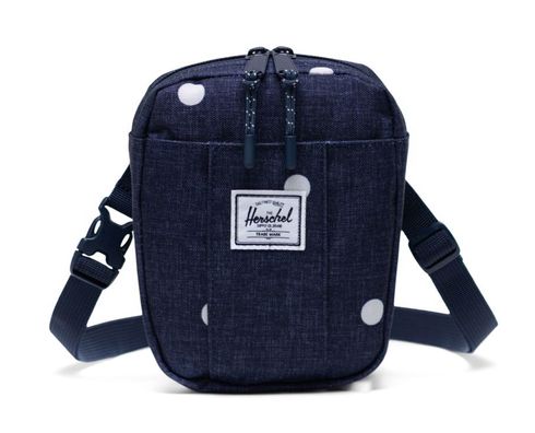 Herschel Cruz Crossbody Polka Dot Crosshatch Peacoat