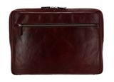 LEONHARD HEYDEN Cambridge Zipped Laptop Case M Red Brown