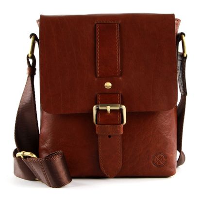 SADDLER George Messenger Bag S Midbrown