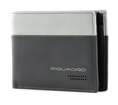 PIQUADRO Urban Men´s Wallet Flip Up ID Window RFID Grigio / Nero