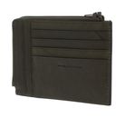 PIQUADRO Black Square Credit Card Holder RFID Verde