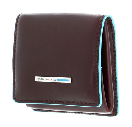 PIQUADRO Blue Square Square Coin Pocket Mogano