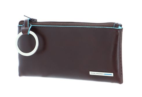 PIQUADRO Blue Square Key Case Mogano