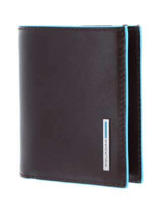 PIQUADRO Blue Square Credit Card Holder Mogano