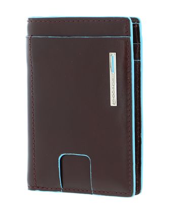 PIQUADRO Blue Square Credit Card Case RFID Mogano