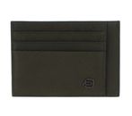 PIQUADRO Black Square Pocket Credit Card Pouch RFID Verde