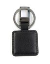 PIQUADRO Black Square Keychain With Carabiner Nero PIQUADRO Black Square Keychain With Carabiner Nero