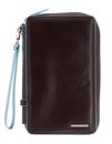 PIQUADRO Blue Square Travel Document Holder Mogano PIQUADRO Blue Square Travel Document Holder Mogano