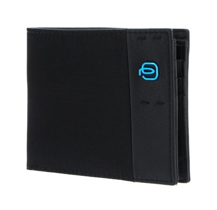PIQUADRO P16 Men´s Wallet With Document Holder Chevron / Nero