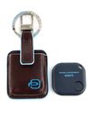 PIQUADRO Blue Square Key Holder With CONNEQU Mogano PIQUADRO Blue Square Key Holder With CONNEQU Mogano