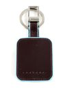 PIQUADRO Blue Square Key Holder With CONNEQU Mogano PIQUADRO Blue Square Key Holder With CONNEQU Mogano