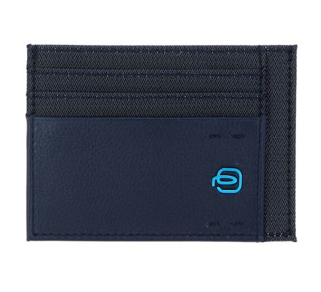 PIQUADRO P16 Credit Card Holder Chevron / Blu