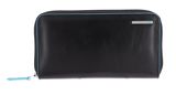 PIQUADRO Blue Square Zip-Around Women´s Wallet RFID Nero
