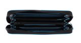 PIQUADRO Blue Square Zip-Around Women´s Wallet RFID Nero