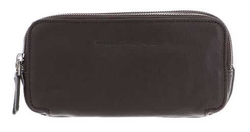 PIQUADRO Black Square Case With Wrist Strap Testa di Moro