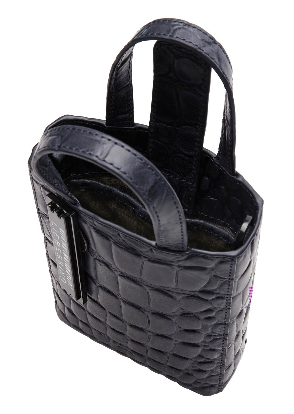 Liebeskind Berlin Waxy Croco Paper Bag Xs Midnight Sky Taschen Geldborsen Accessoires Online Kaufen Modeherz